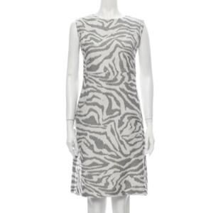 LKNW Hugo Boss Dakola Zebra Print Sheath Dress 8